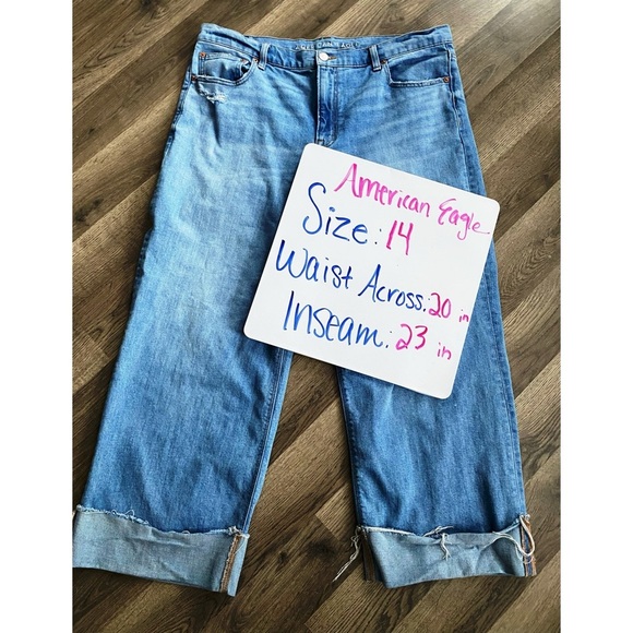 AMERICAN EAGLE Stovepipe Cuffed Jeans - Picture 10 of 10